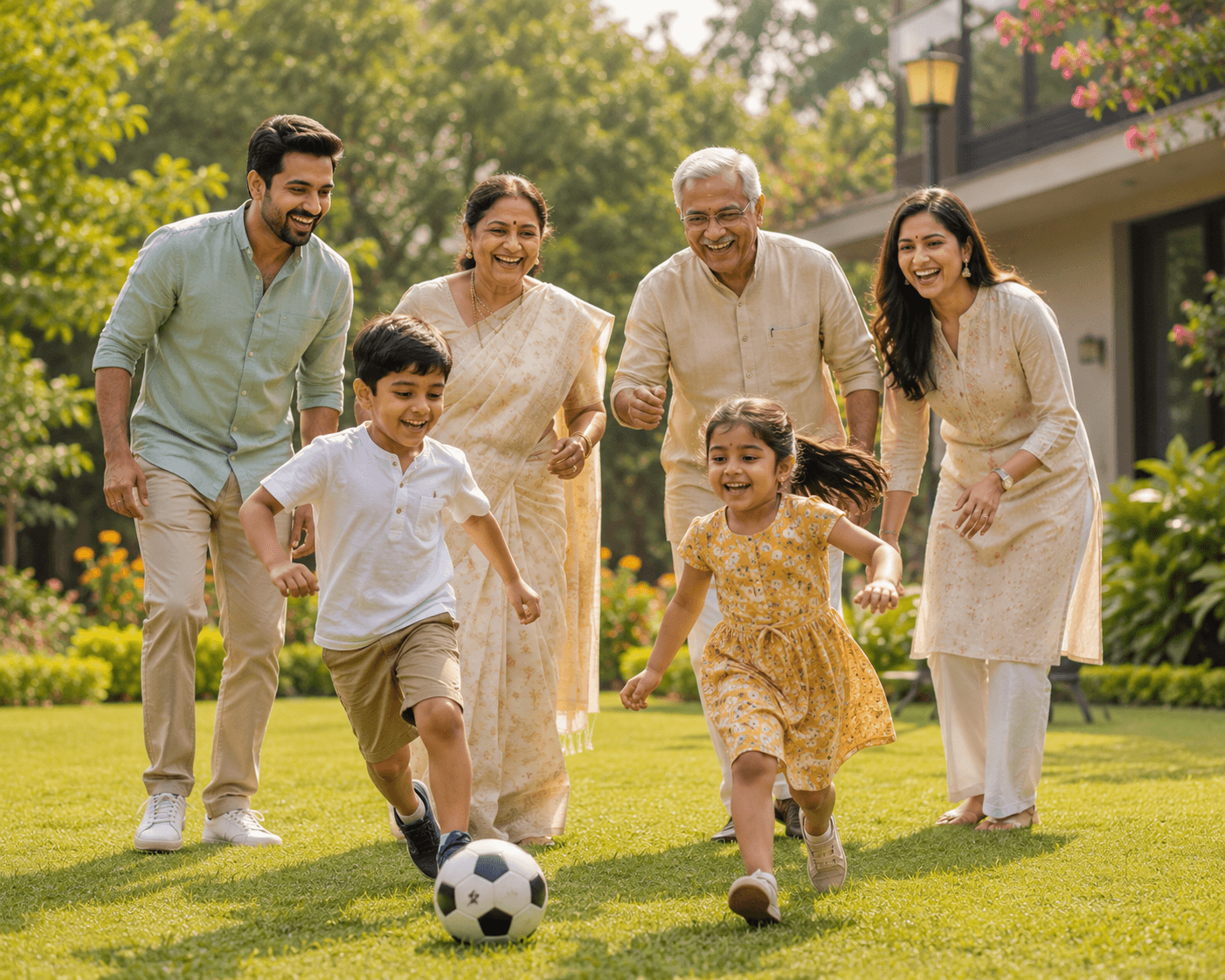 Modern Hindu family